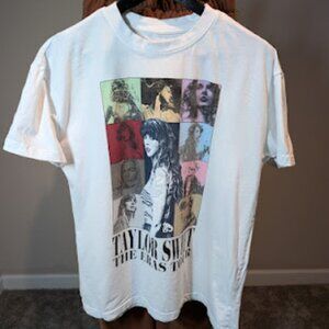 Taylor Swift 2023 Eras Tour T-Shirt, Women's Size Small, White